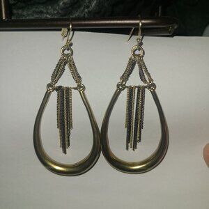 Silpada Earrings Stallion KR Brass Chains India Kelsey and Ryane Signed KRW0026